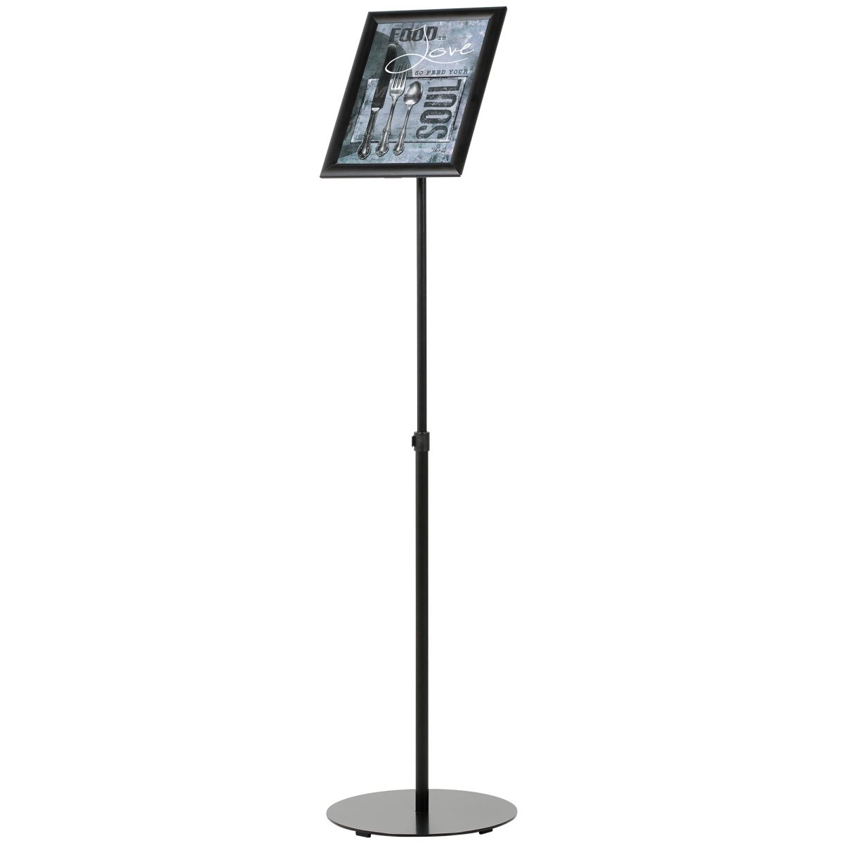 Free Standing Sign Holder, Telescopic, height adjustable, Black, A4 ...