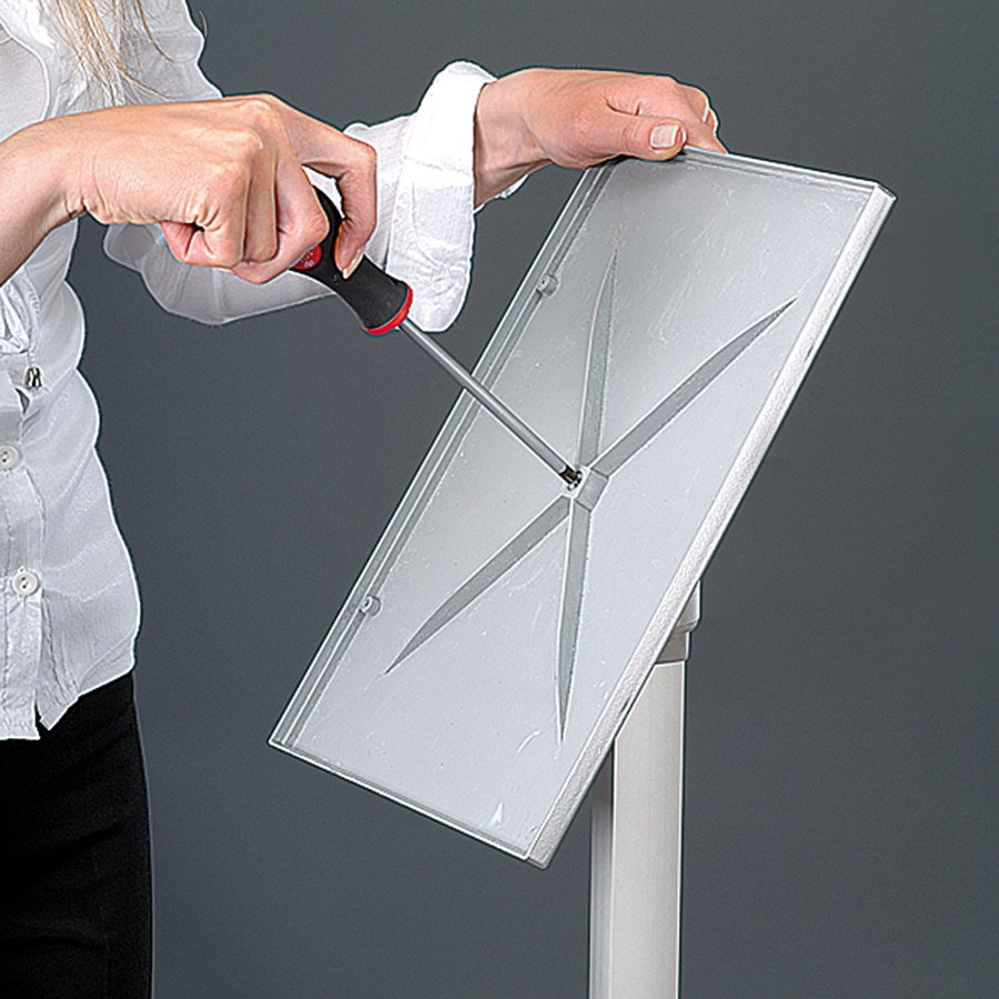 Adjustable Infoboard Flex, A3 mitred