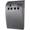 Cigarette Bin Convex, grey coated, 2,1 l #1