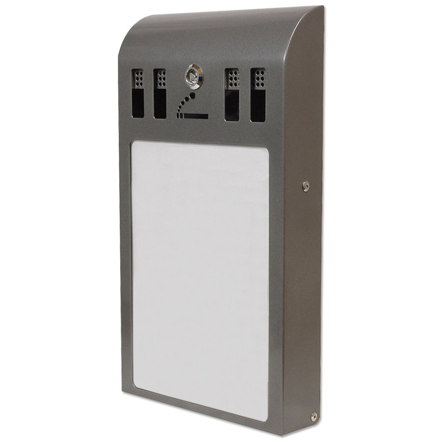 Ashtray Bent with Sign Holder, A4 - 21 x 29,7 cm