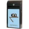 Suggestion Box with A4 Info, black mailbox #1