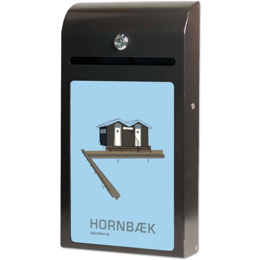 Suggestion Box with A4 Info, black mailbox