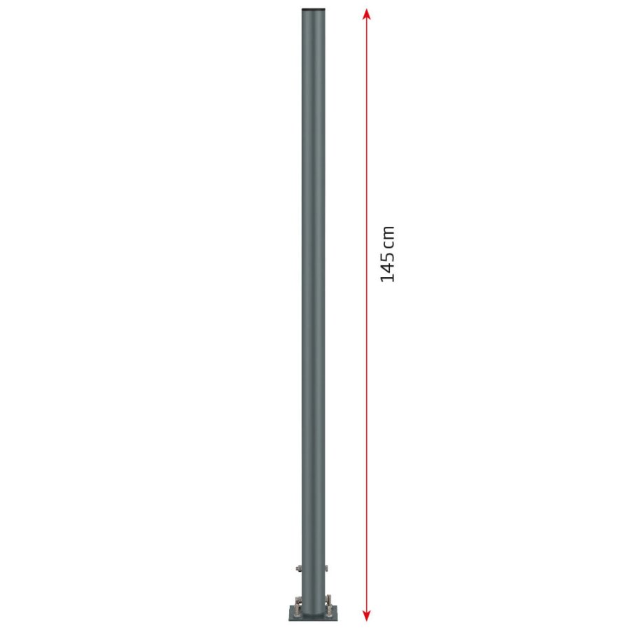 Pole for Ashtray, &Oslash; 5 cm, Grey, 145 cm