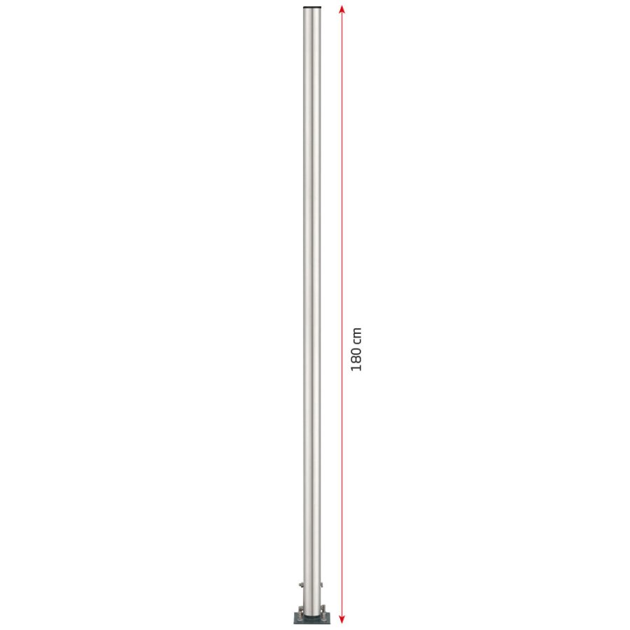 Pole for Ashtray, &Oslash; 5 cm, Grey, 180 cm