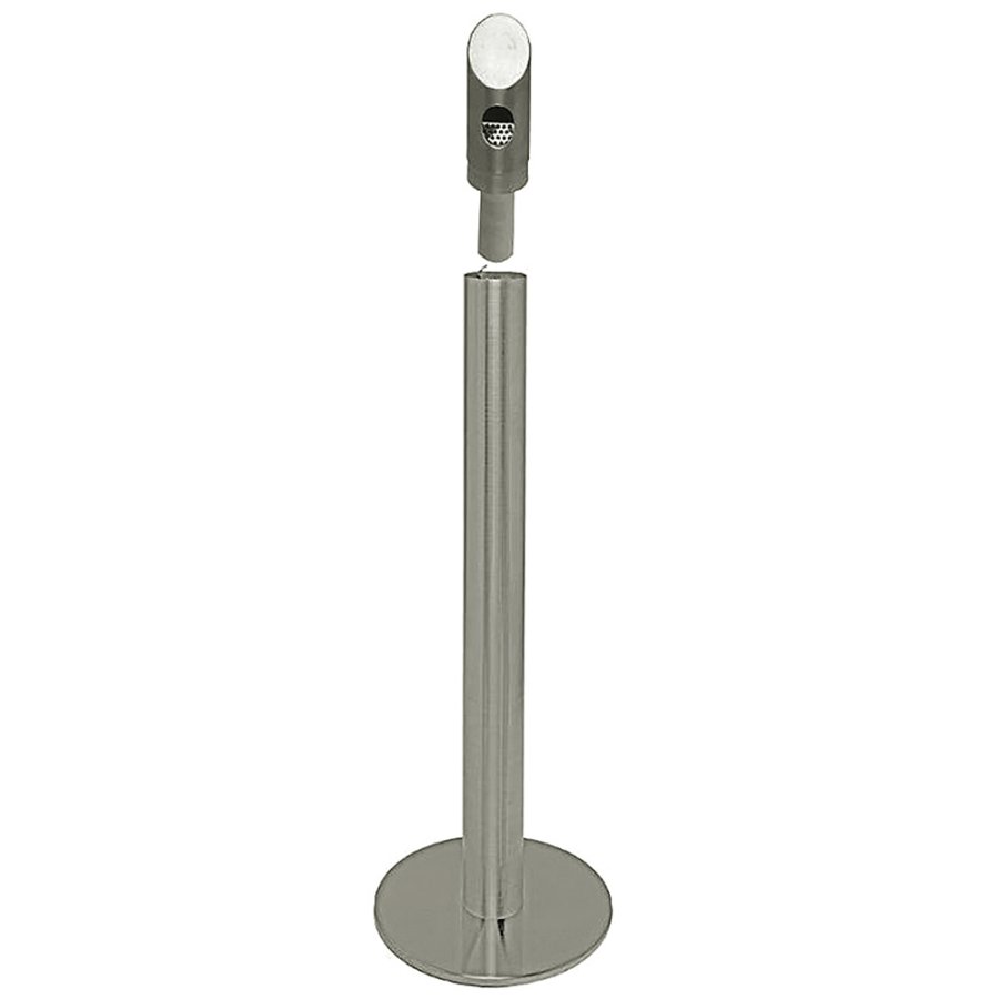 Ashtray Stand, 113 cm, stainless steel, Silver
