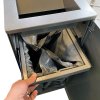 Waste Bin, Square, RAL 9007 #4