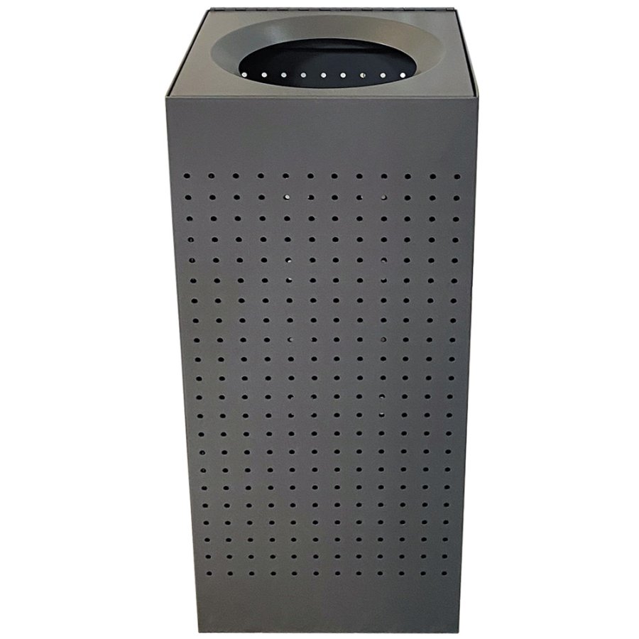 Waste Bin Stylish, RAL 9007, midi 60 L