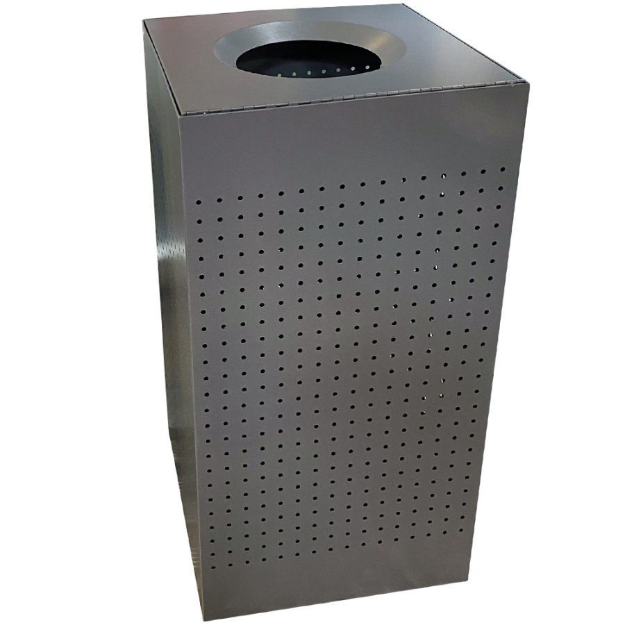 Waste Bin Stylish, RAL 9007, maxi 120 L