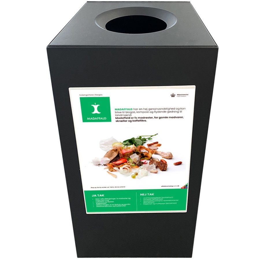 Waste Bin Outdoor, black, maxi 120 L