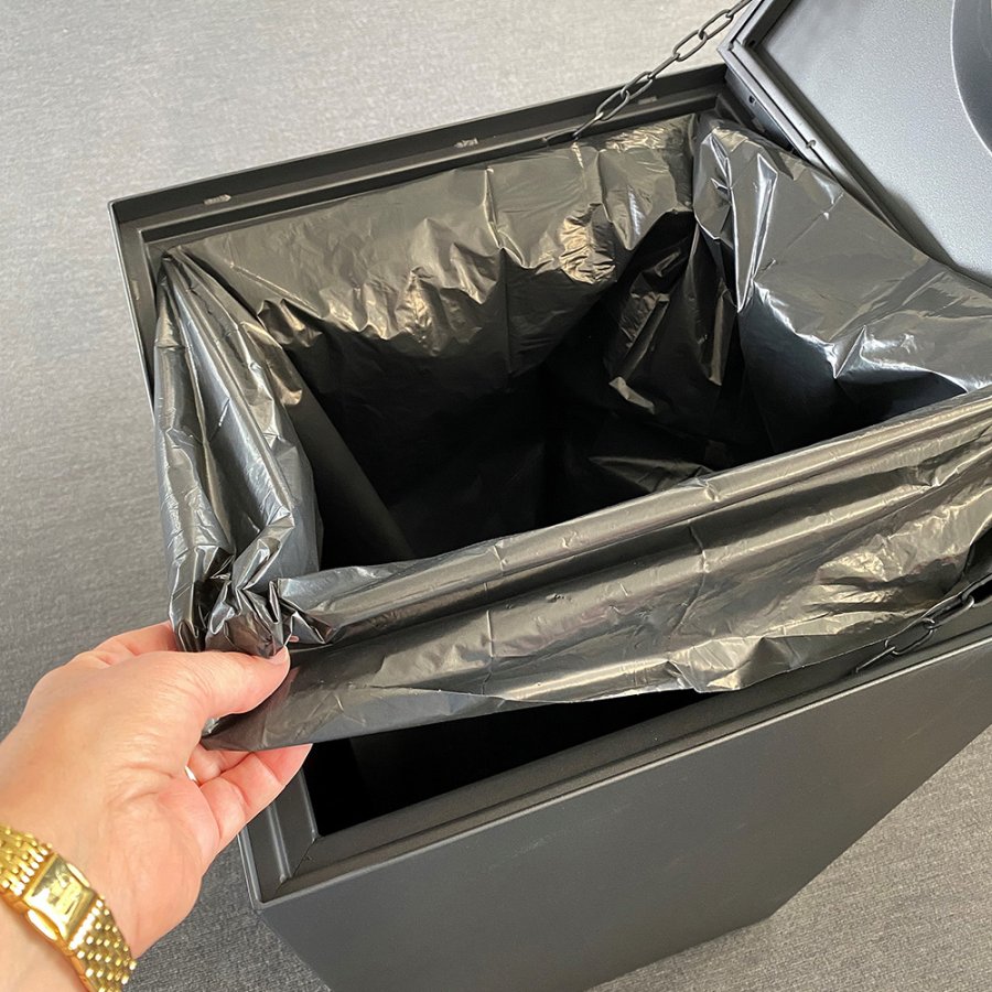 Waste Bin Outdoor, black, maxi 120 L