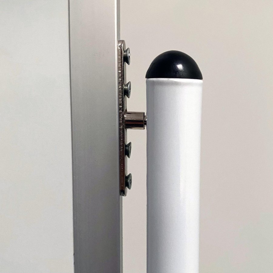 Whiteboard Pro: Enameled Swivel Board 150x120 cm on Mobile Stand