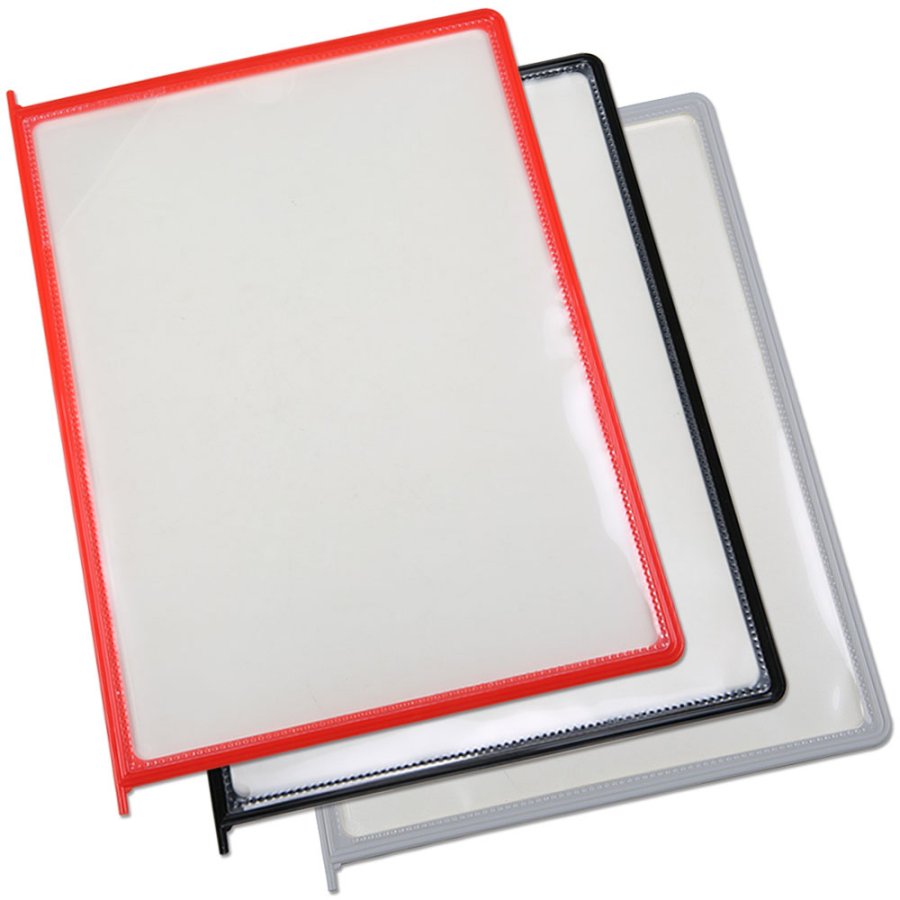 Poster Pockets for Reference Racks - 10 pcs. - Red