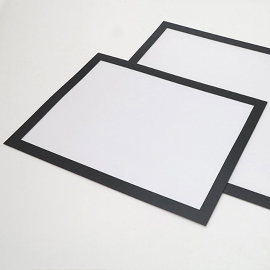 Self-adhesive Poster Frame, plast with magnetic open/close,  A4, Black