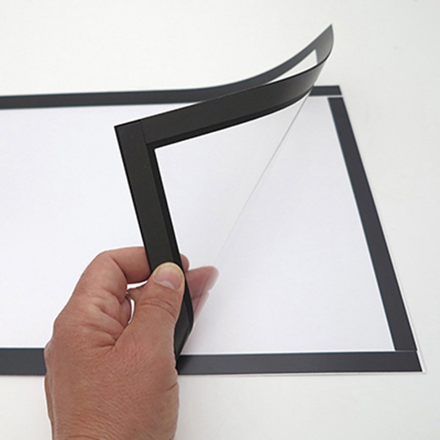 Self-adhesive Poster Frame, plast with magnetic open/close,  A3, Black