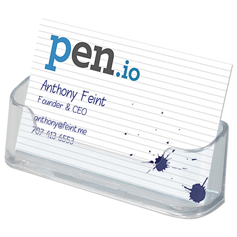 Business Card holder  - rounded -  horizontal