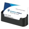 Business Card holder  - rounded -  horizontal - black #1