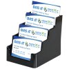 Business Card holder, 4 pcs. - horizontal - black #1