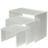 Nesting Frosted Shelves x 3, matt acrylic #1