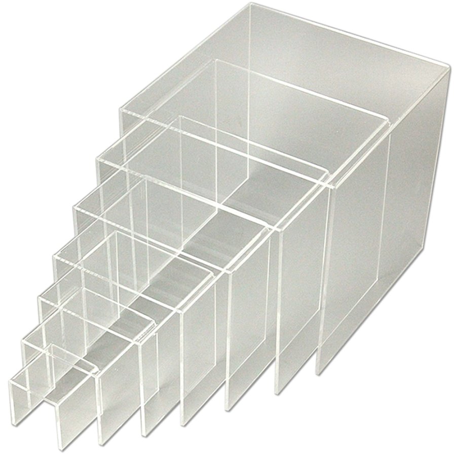 Nesting Shelves x 7, clear acrylic