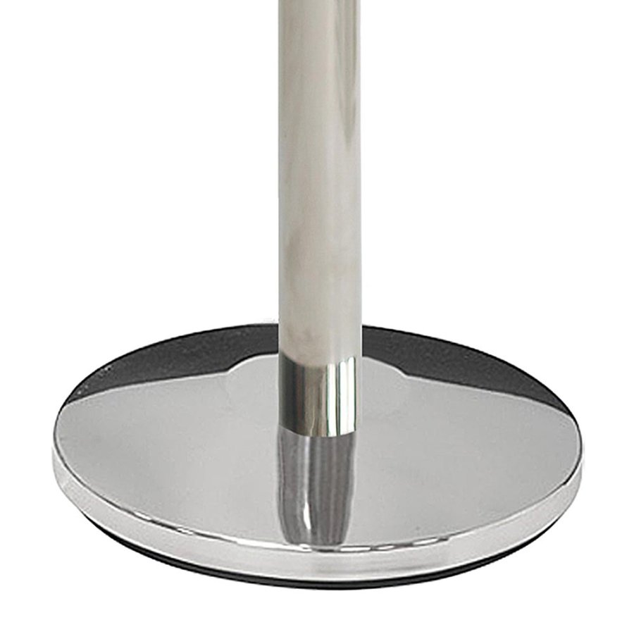 Crowd Barrier Belt, silver stand with 3 metres black belt