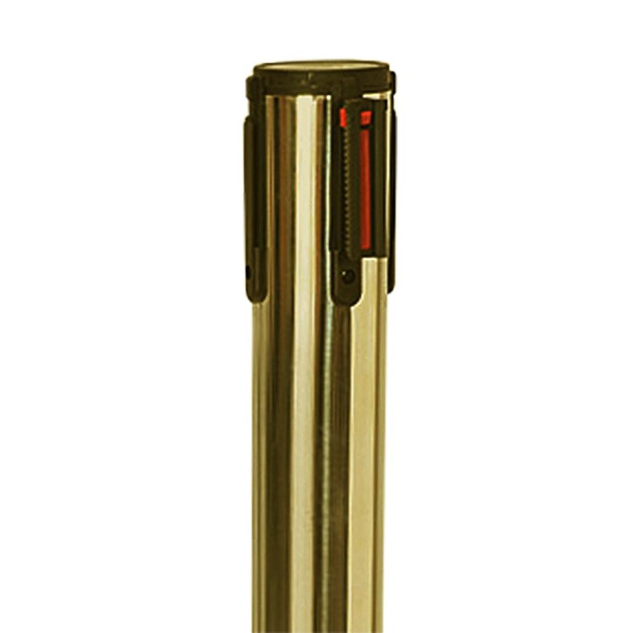 Crowd Barrier, Gold with 3meter Red belt