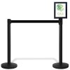 Sign holder for Crowd Barrier Belt system, Black, A4 #2