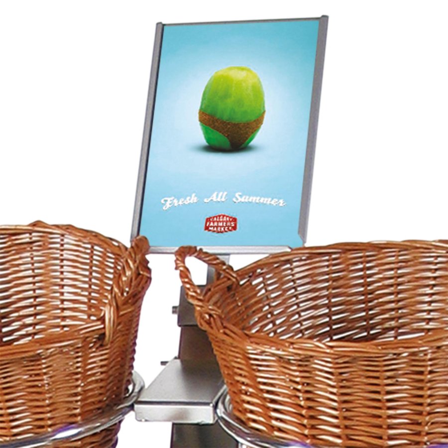 Shop Display with 10 round baskets