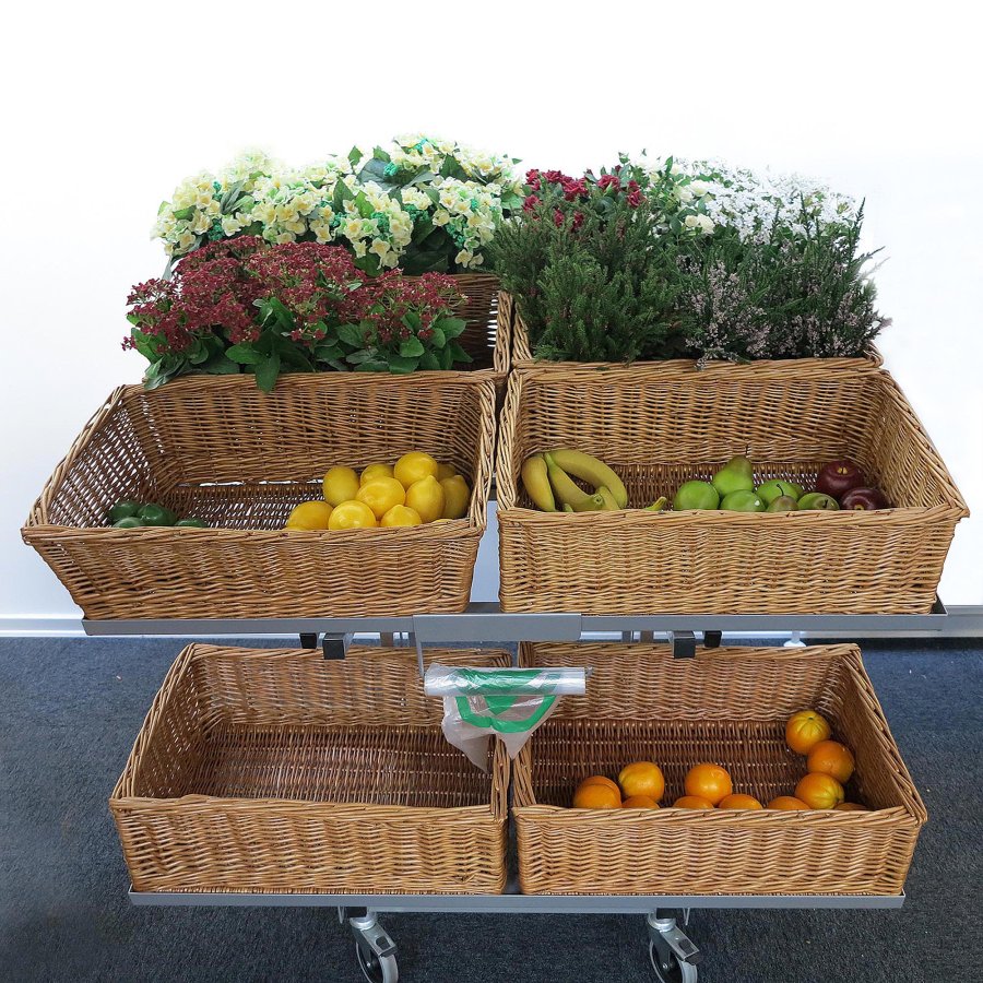 Shop Display for 4 baskets / boxes