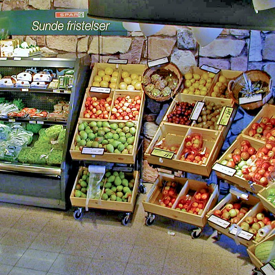 Shop Display for 4 baskets / boxes