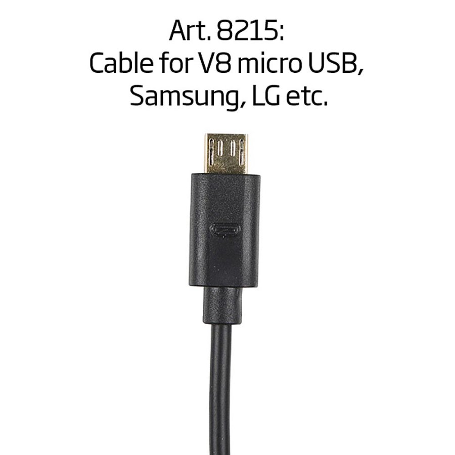 Cable type V8 micro USB for Samsung, LG, etc.