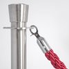 Red rope with silver hooks for Crowd Barrier stands #2