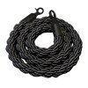 Black rope with black hooks for Crowd Barrier stands #1