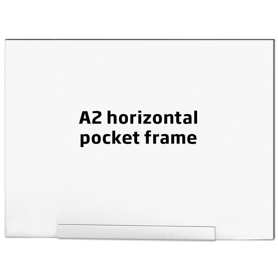 Acrylic Pocket Frame, A2 Horizontal, for Crowd Barrier