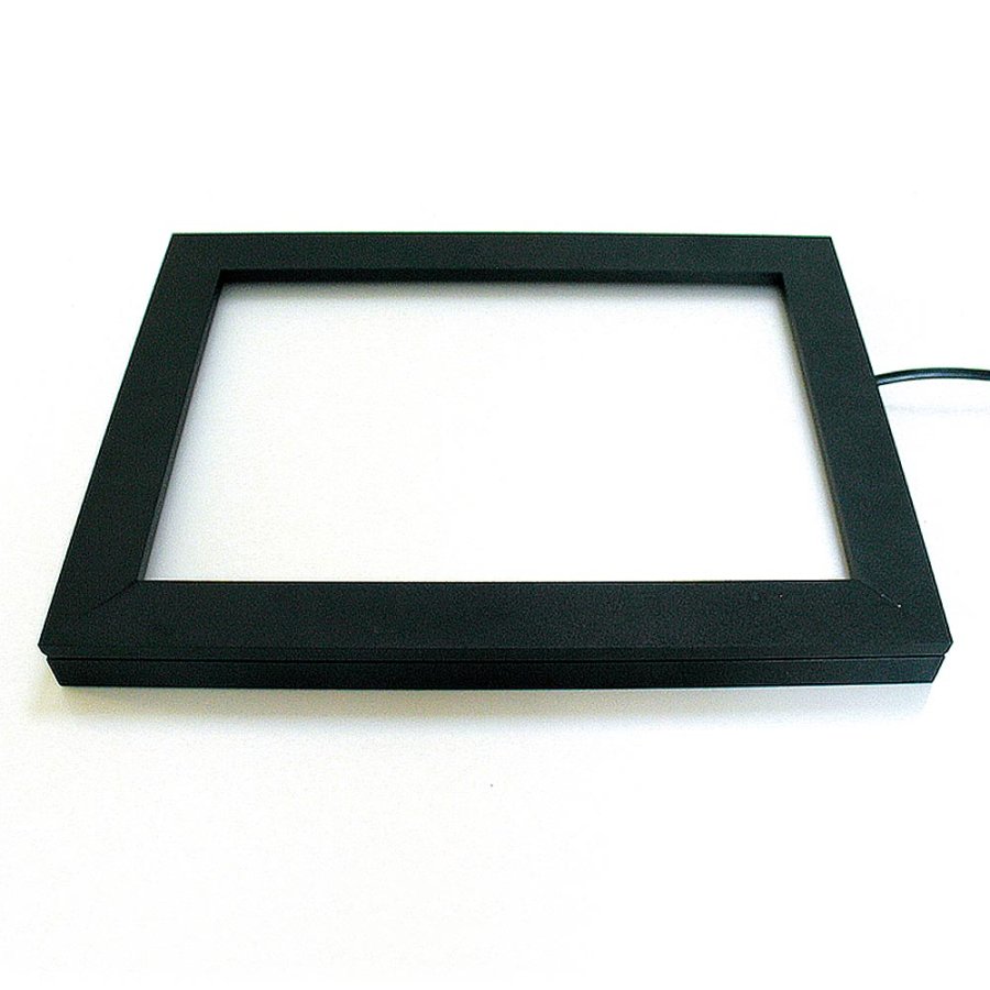 CROWN  LED OUT BOX, 70x100cm single sided - black