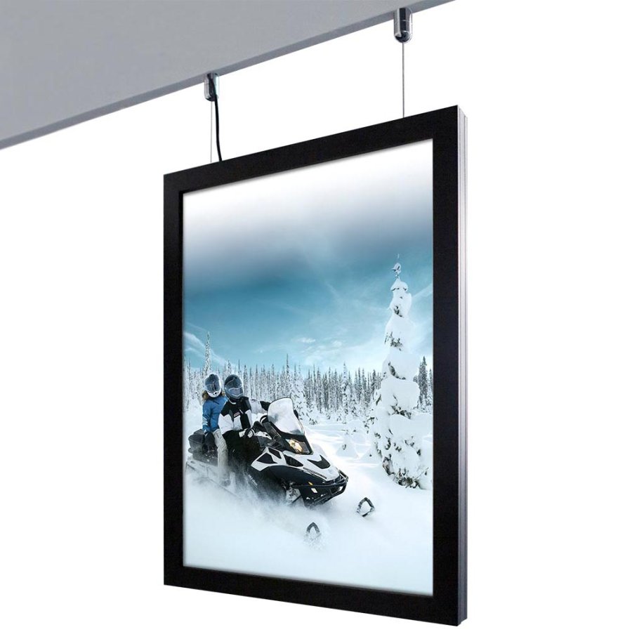 CROWN  LED OUT BOX, A4 double sided - black