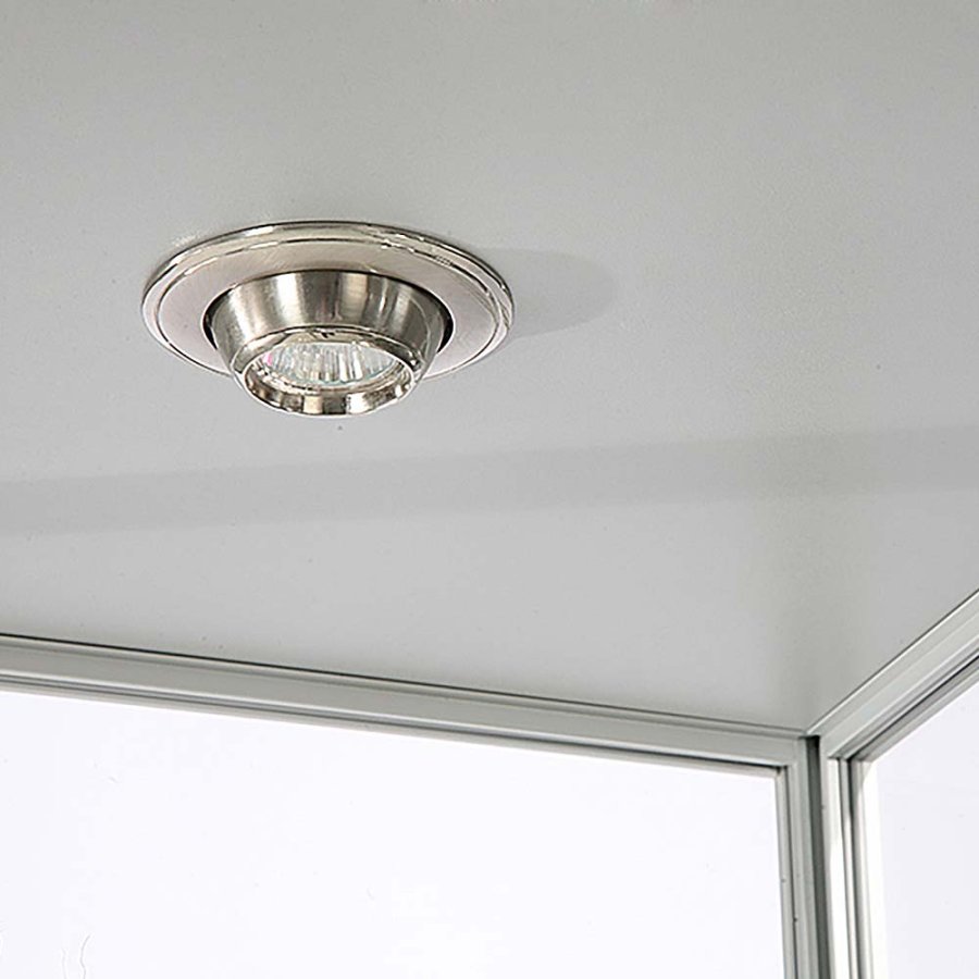 Showcase Tower Solo, silver, with LED spots