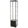 Showcase Tower Solo, black, with storage and LED spots #2