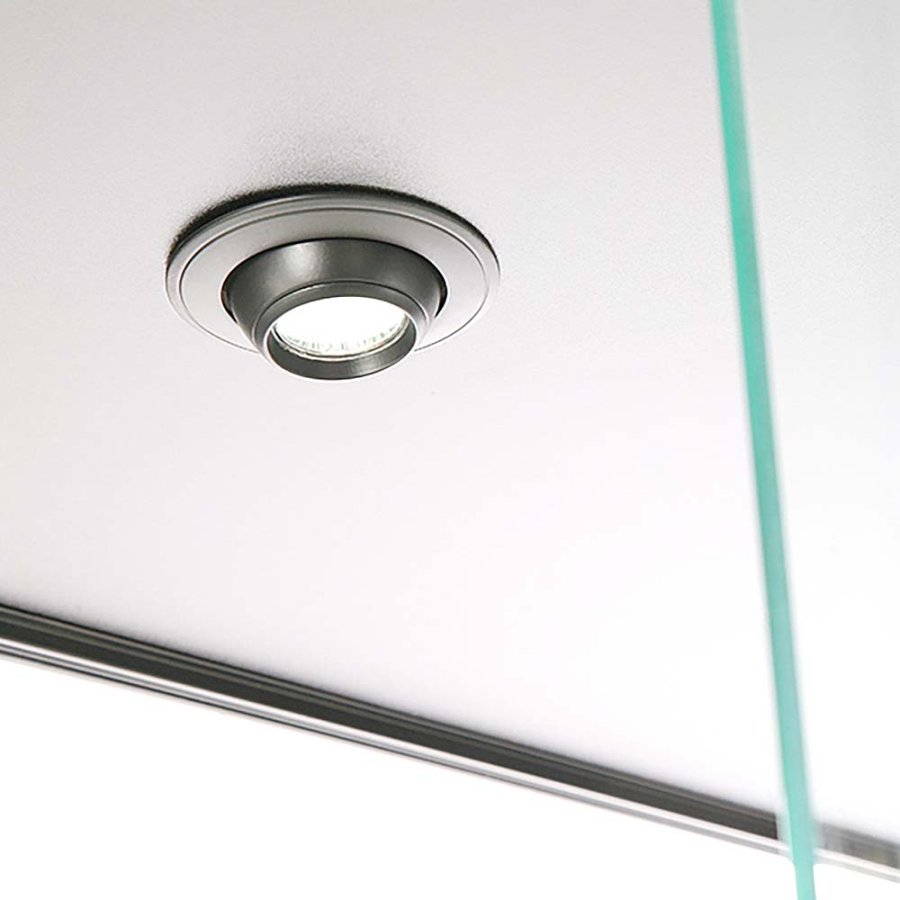 Showcase Tower Duo, black, with LED spots