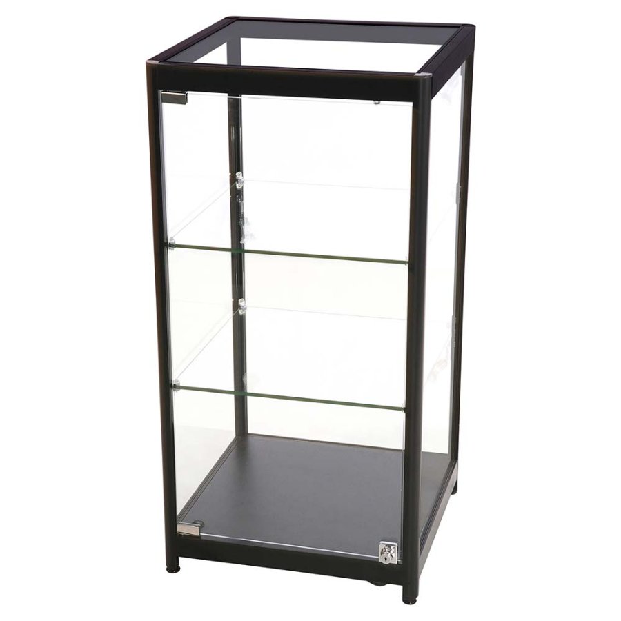Showcase Counter Solo, black, with LED spots
