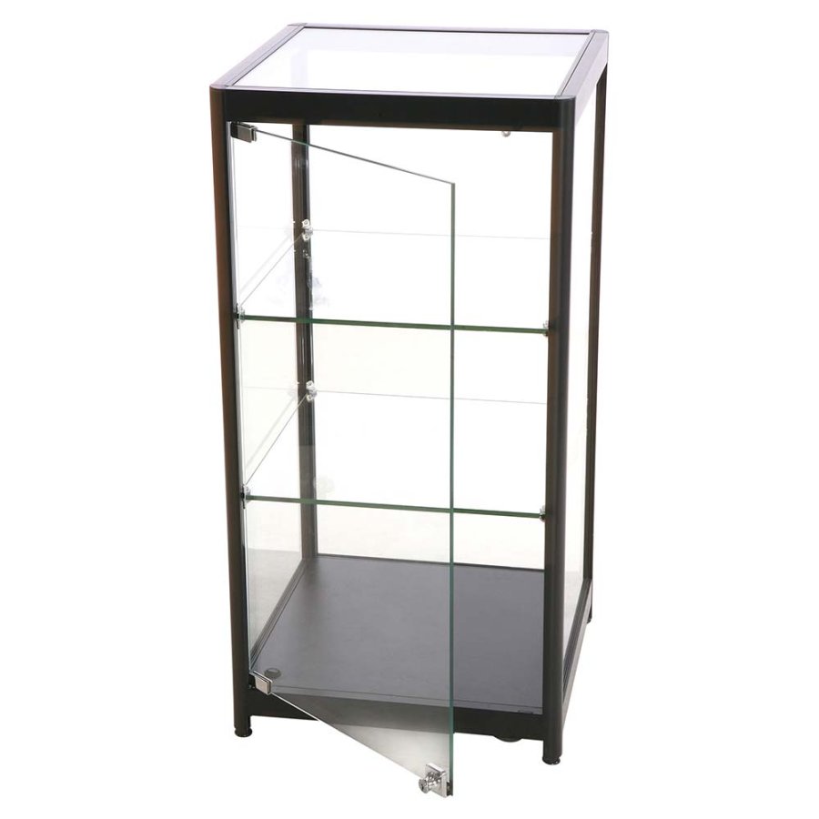 Showcase Counter Solo, black, with LED spots