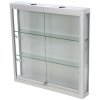 Showcase Wall Duo, silver, with LED spots #1