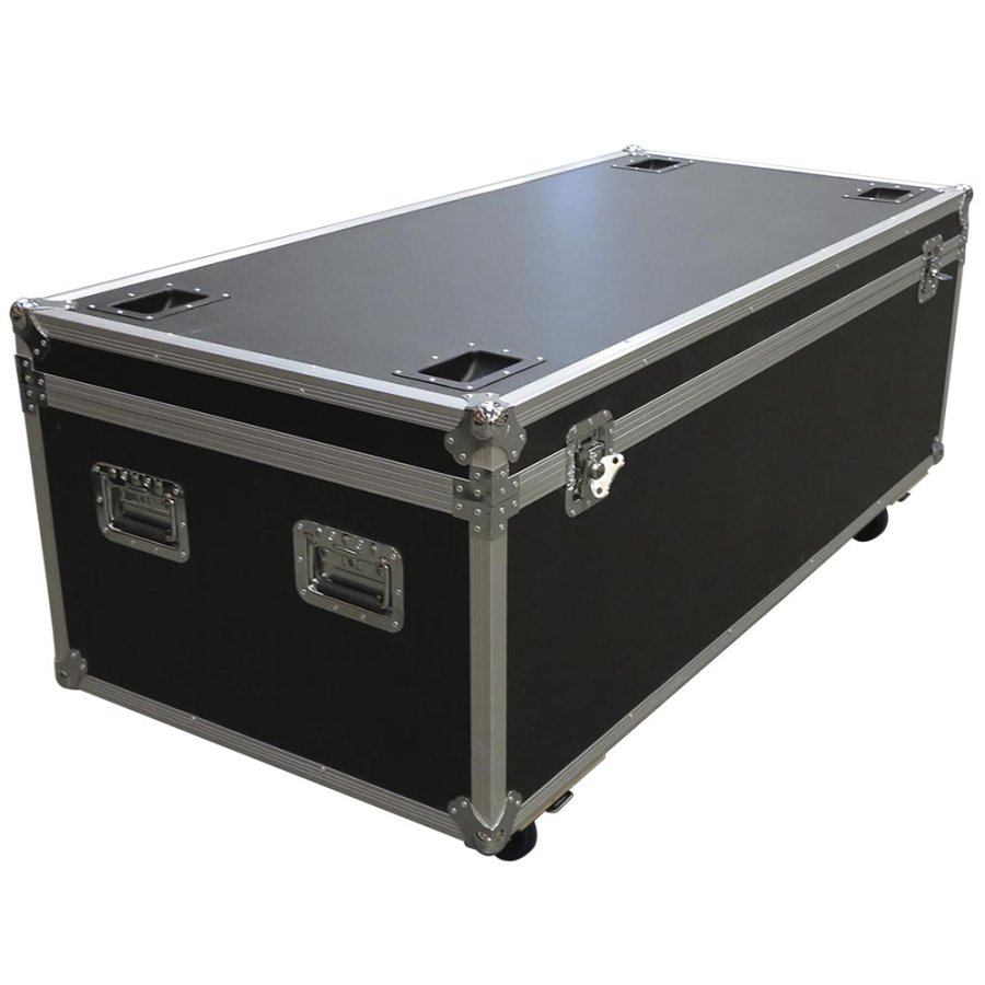 Transport Flight Case, Small, black box with 4 wheels