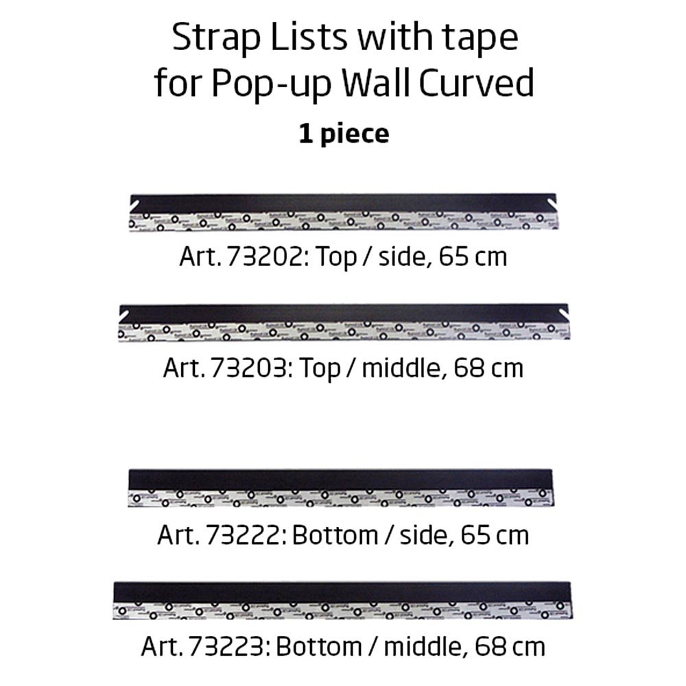 Strap Strip with Tape 68 cm for Pop-up Wall Base | Danish Sign Export