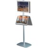 Free Standing Sign Holder, MultiStand, Double-Sided, 2 Snap Frame, 2 steel shelves, A2 - 42 x 59,4 cm #1
