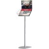 EXPO BROCHURE STAND A4 alu with Info Top - horizontal #1