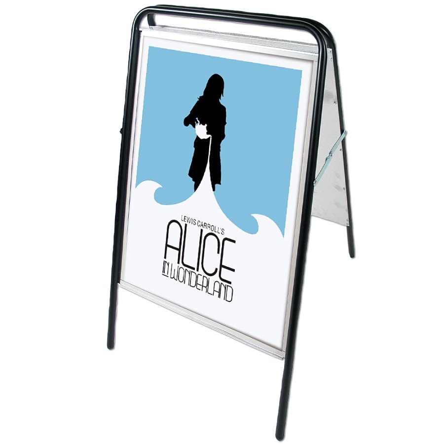 Expo Sign Pavement Board, black, A1