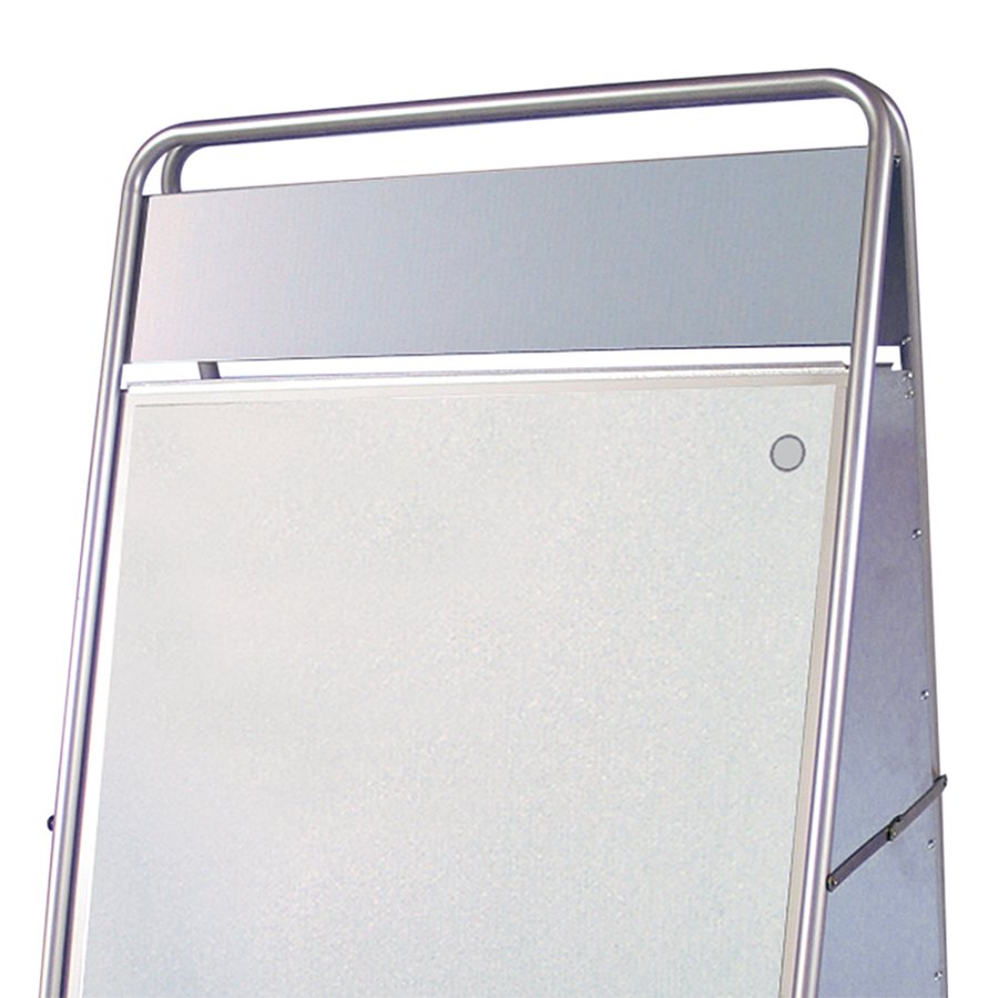 Expo Sign Pavement Board with logo plate, silver, 50 x 70 cm