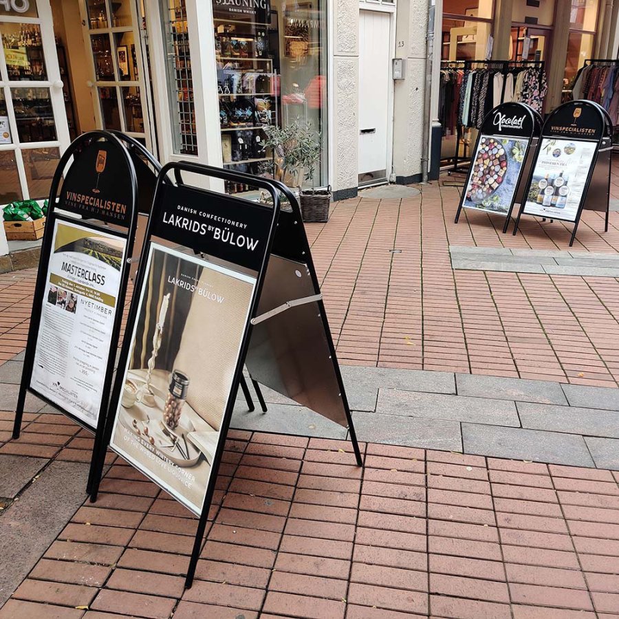 Expo Sign Pavement Board with logo plate, black, A1