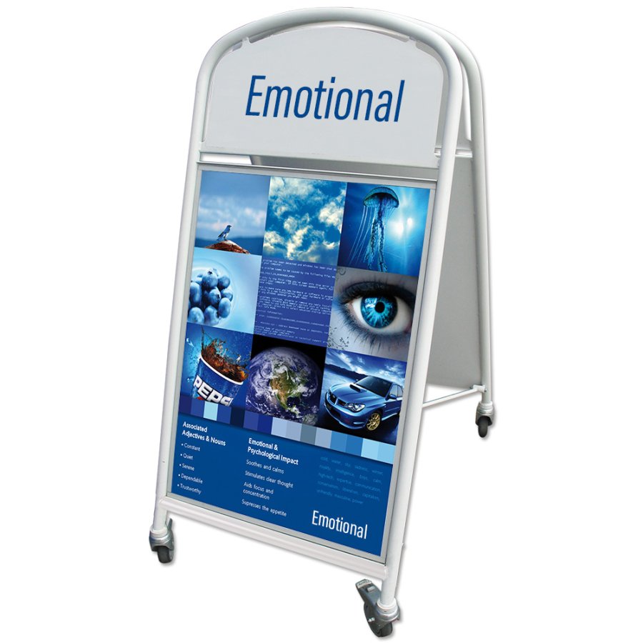 Ellipse Lux Pavement Board with wheels, white, A1