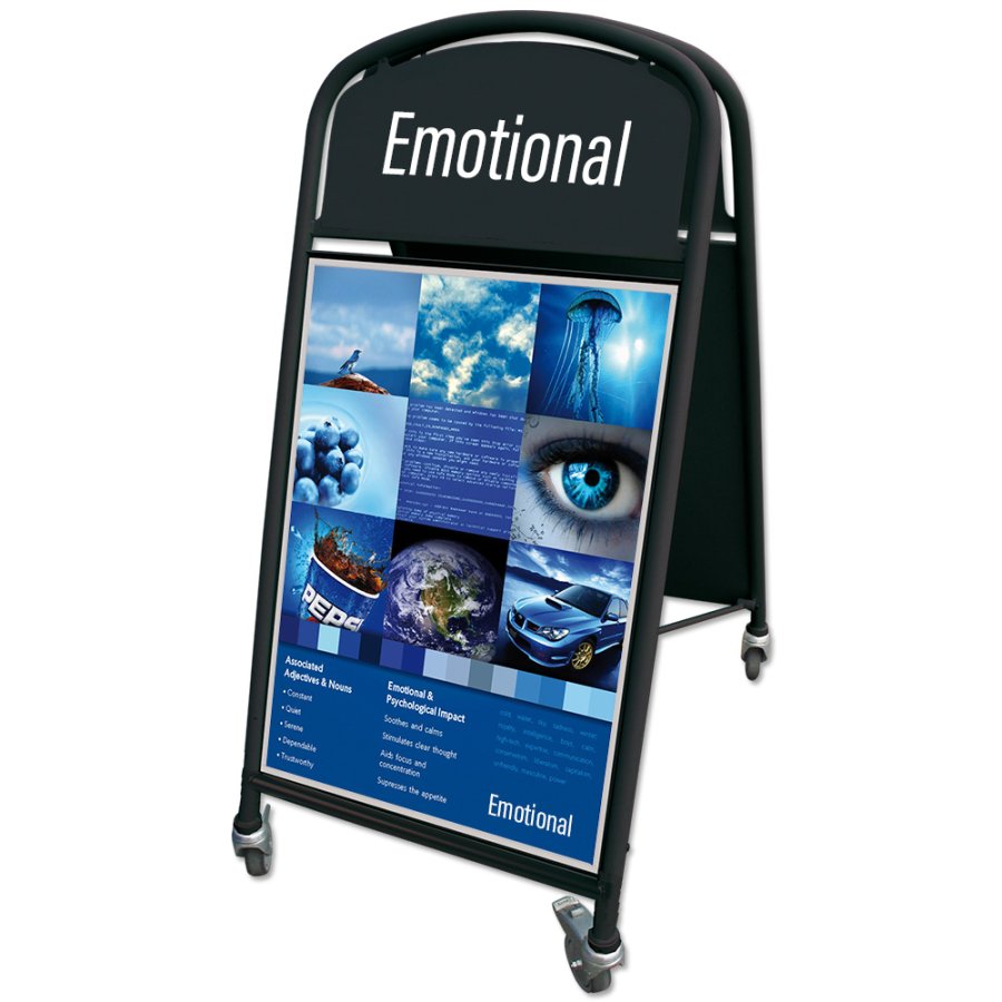 Ellipse Lux Pavement Board with wheels, black, A1